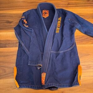 Sanabul Kids Navy and Orange Martial Arts Jacket